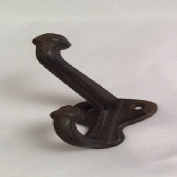 Two (2) Cast Iron Rustic Double Acorn Wall Hooks 3" deep Two (2) 0170-531705 R - Picture 6 of 16